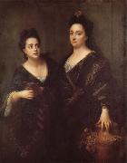Jean-Baptiste Santerre Two Actresses France oil painting artist